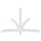 Ekena Millwork Davenport Architectural Grade PVC Gable Bracket, 108"W x 67 1/2"H x 4"D x 6"F, 15/12 Pitch GBP108X68X0406DAV00 - alternate 2